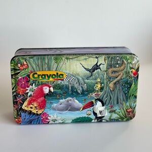 1997 Crayola Discovery Series No. 1 Colorful Jungle Tin
